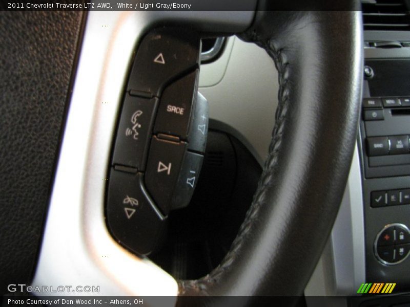 White / Light Gray/Ebony 2011 Chevrolet Traverse LTZ AWD
