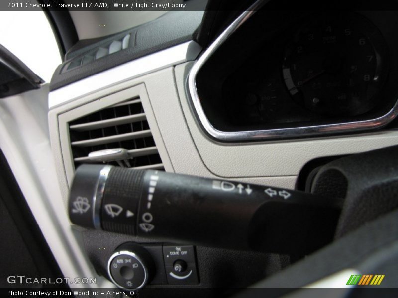 White / Light Gray/Ebony 2011 Chevrolet Traverse LTZ AWD