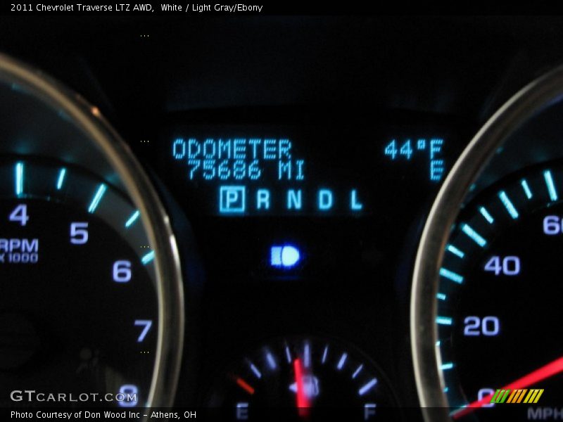 White / Light Gray/Ebony 2011 Chevrolet Traverse LTZ AWD