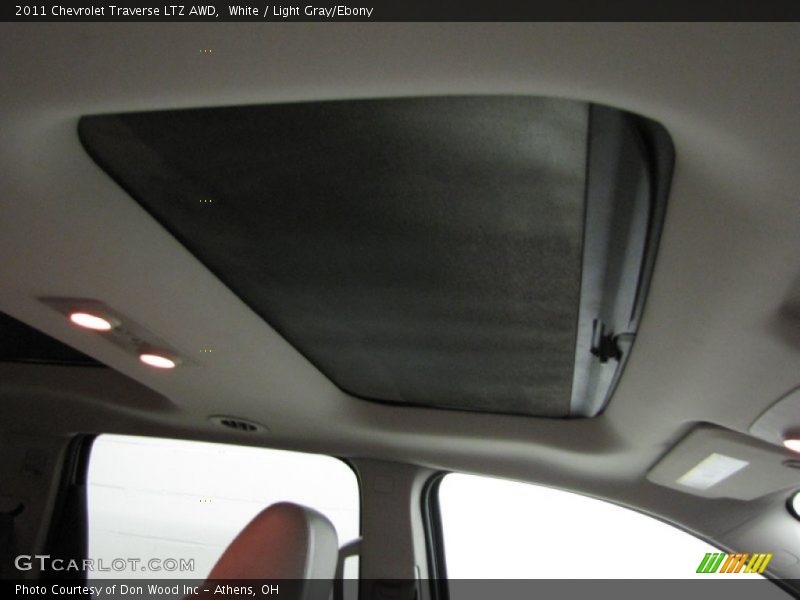 White / Light Gray/Ebony 2011 Chevrolet Traverse LTZ AWD