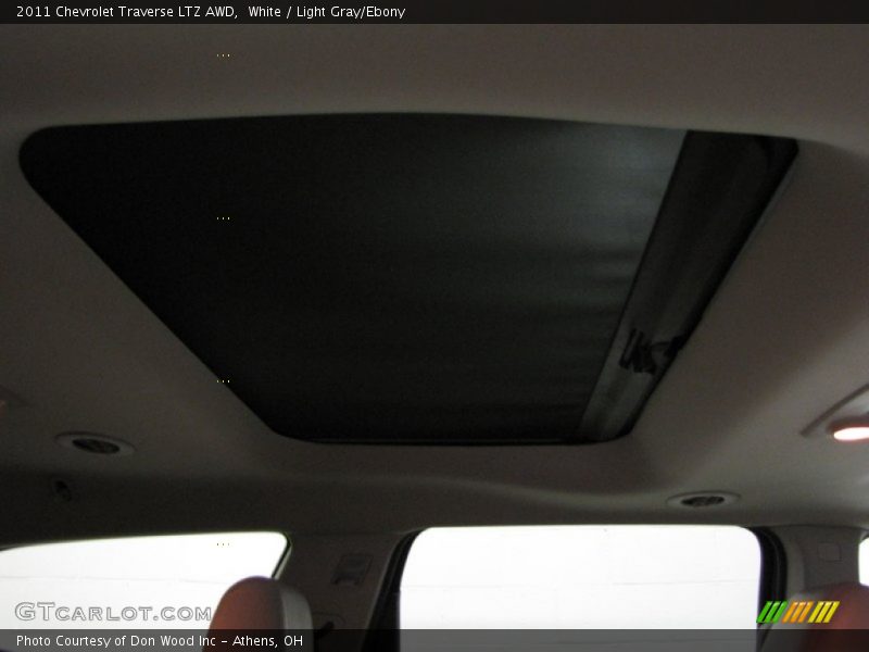 White / Light Gray/Ebony 2011 Chevrolet Traverse LTZ AWD