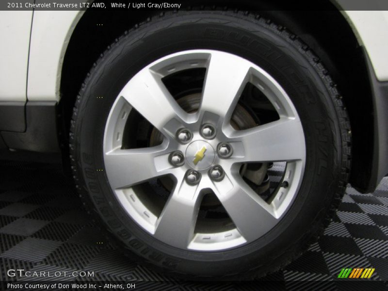 White / Light Gray/Ebony 2011 Chevrolet Traverse LTZ AWD