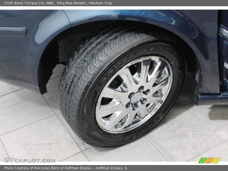 Ming Blue Metallic / Medium Gray 2006 Buick Terraza CXL AWD