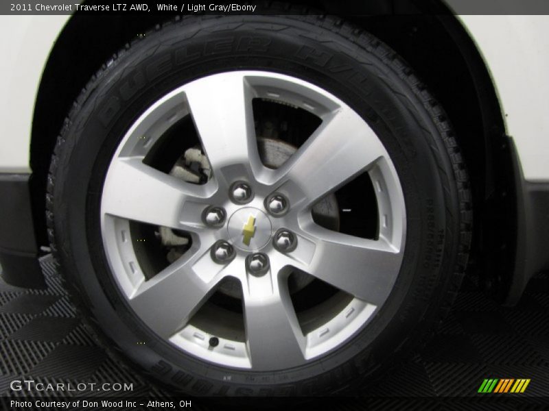 White / Light Gray/Ebony 2011 Chevrolet Traverse LTZ AWD