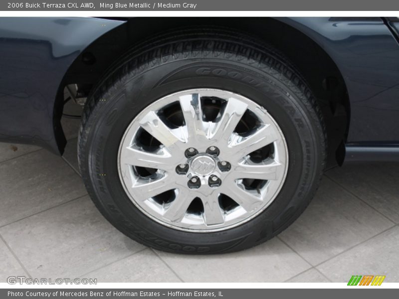 Ming Blue Metallic / Medium Gray 2006 Buick Terraza CXL AWD