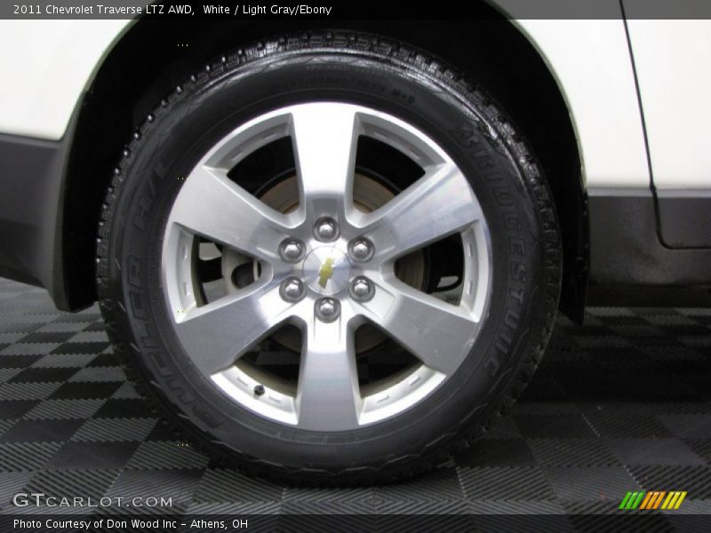 White / Light Gray/Ebony 2011 Chevrolet Traverse LTZ AWD