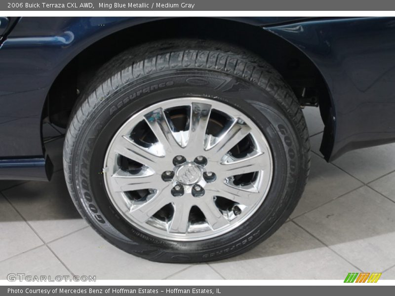 Ming Blue Metallic / Medium Gray 2006 Buick Terraza CXL AWD
