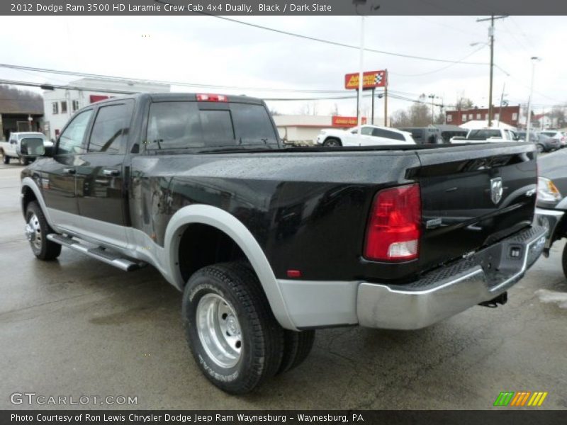 Black / Dark Slate 2012 Dodge Ram 3500 HD Laramie Crew Cab 4x4 Dually