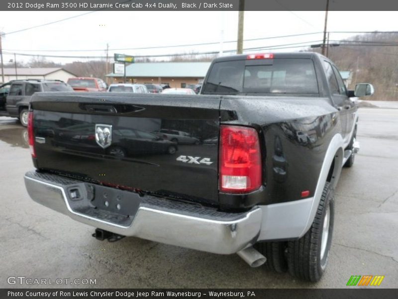 Black / Dark Slate 2012 Dodge Ram 3500 HD Laramie Crew Cab 4x4 Dually