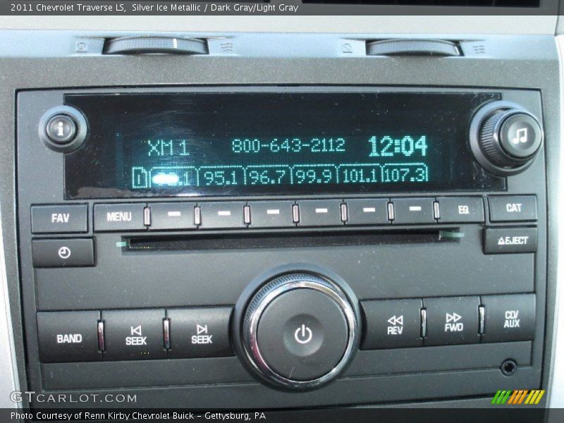 Silver Ice Metallic / Dark Gray/Light Gray 2011 Chevrolet Traverse LS