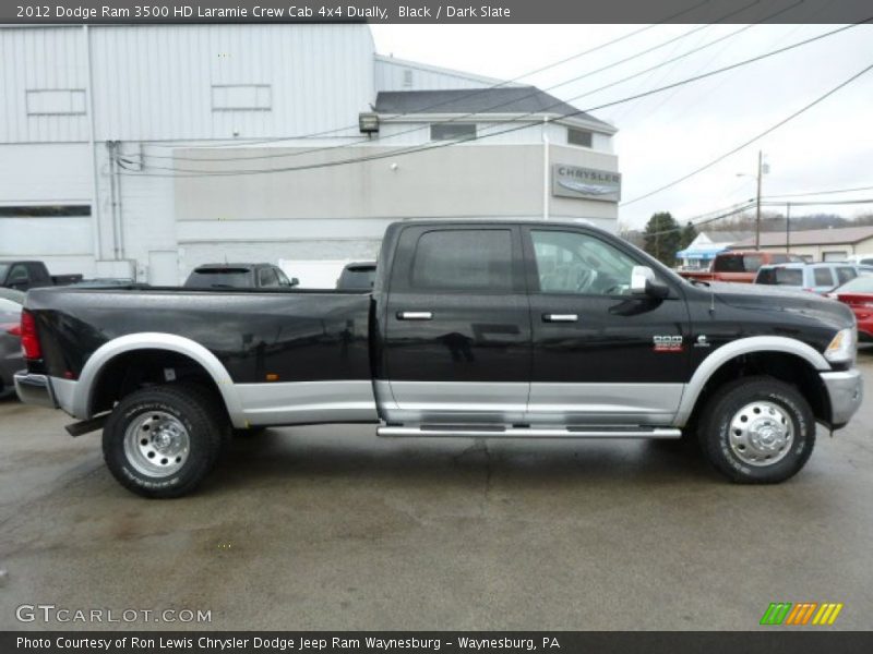 Black / Dark Slate 2012 Dodge Ram 3500 HD Laramie Crew Cab 4x4 Dually