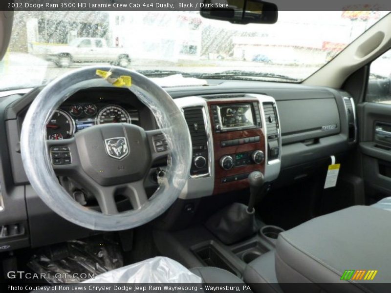 Black / Dark Slate 2012 Dodge Ram 3500 HD Laramie Crew Cab 4x4 Dually