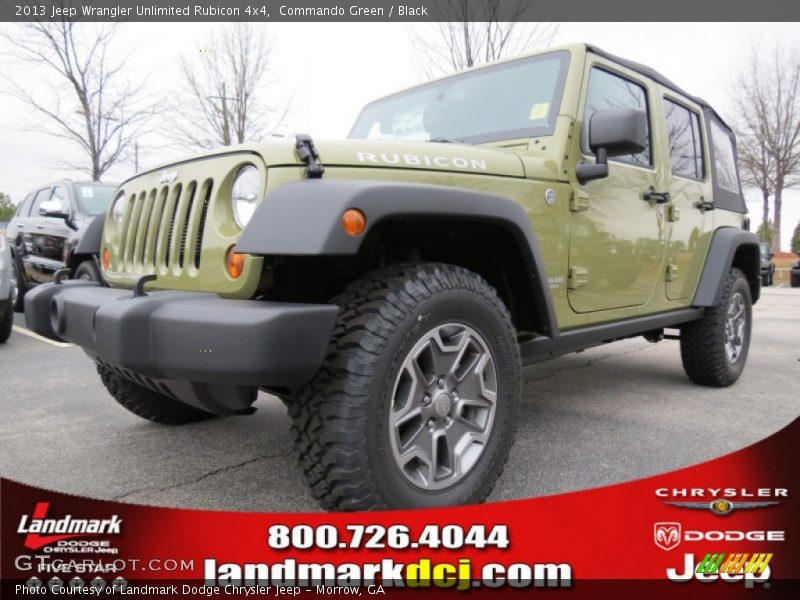 Commando Green / Black 2013 Jeep Wrangler Unlimited Rubicon 4x4