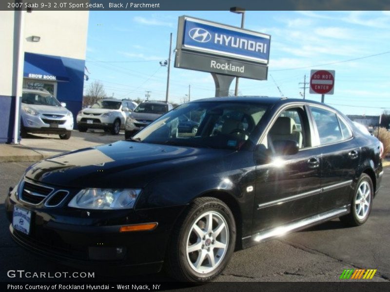 Black / Parchment 2007 Saab 9-3 2.0T Sport Sedan