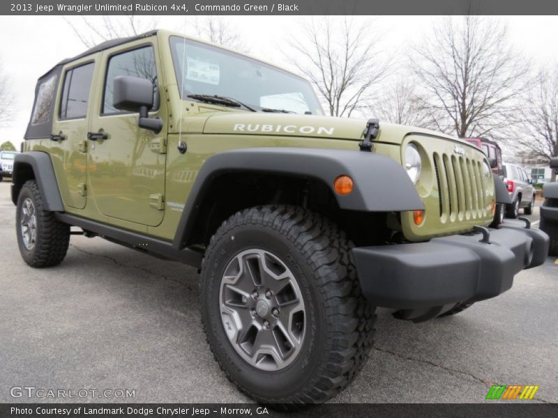 Front 3/4 View of 2013 Wrangler Unlimited Rubicon 4x4