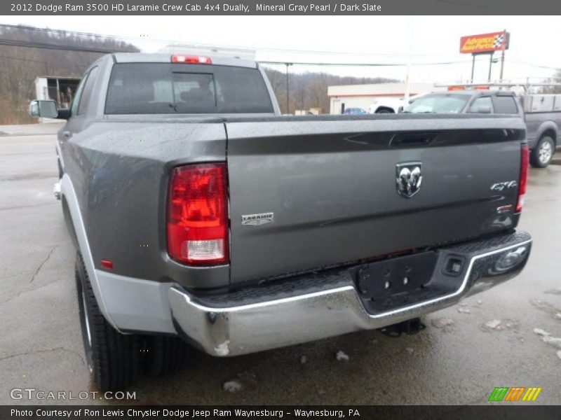 Mineral Gray Pearl / Dark Slate 2012 Dodge Ram 3500 HD Laramie Crew Cab 4x4 Dually