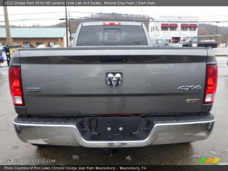 Mineral Gray Pearl / Dark Slate 2012 Dodge Ram 3500 HD Laramie Crew Cab 4x4 Dually
