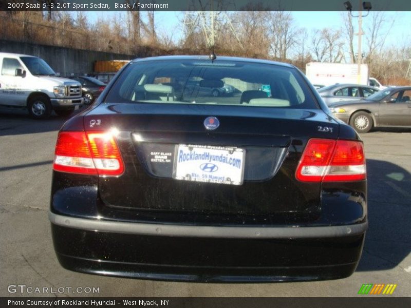 Black / Parchment 2007 Saab 9-3 2.0T Sport Sedan