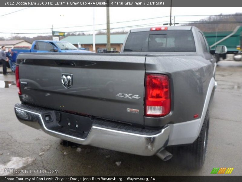 Mineral Gray Pearl / Dark Slate 2012 Dodge Ram 3500 HD Laramie Crew Cab 4x4 Dually