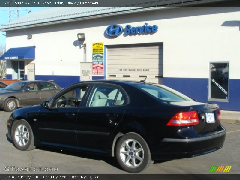 Black / Parchment 2007 Saab 9-3 2.0T Sport Sedan