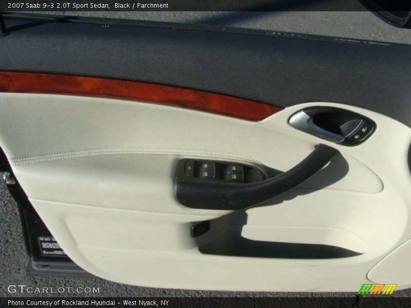 Black / Parchment 2007 Saab 9-3 2.0T Sport Sedan