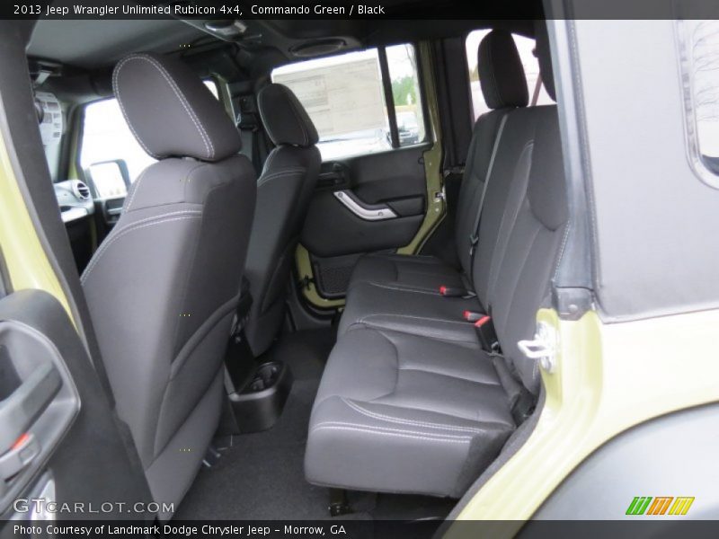 Rear Seat of 2013 Wrangler Unlimited Rubicon 4x4