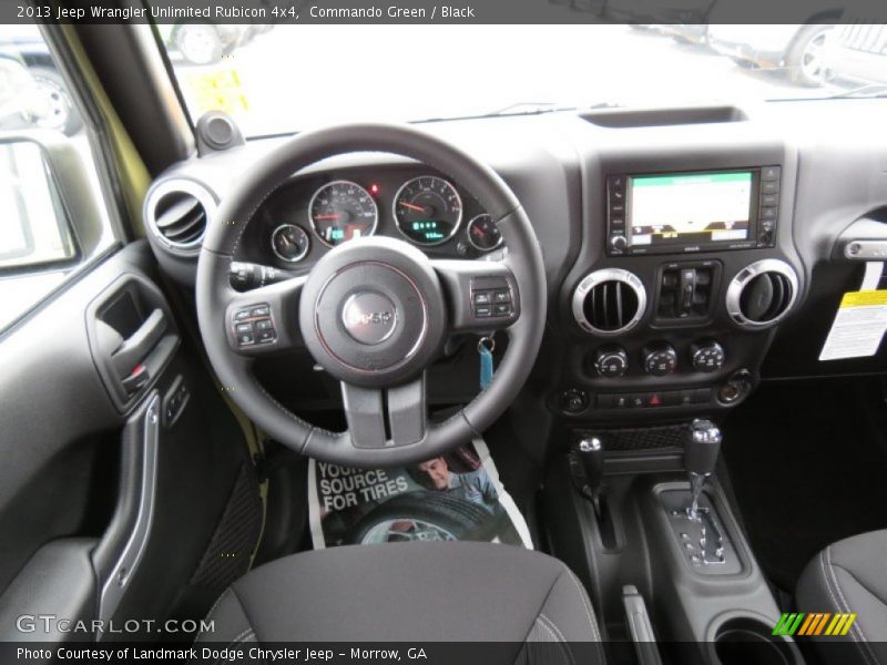 Dashboard of 2013 Wrangler Unlimited Rubicon 4x4