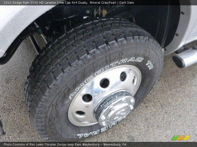 Mineral Gray Pearl / Dark Slate 2012 Dodge Ram 3500 HD Laramie Crew Cab 4x4 Dually