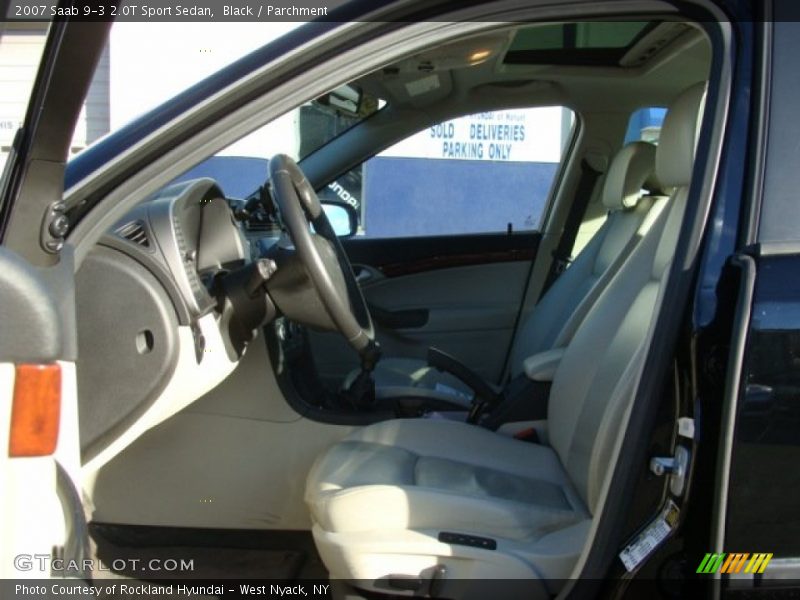 Black / Parchment 2007 Saab 9-3 2.0T Sport Sedan