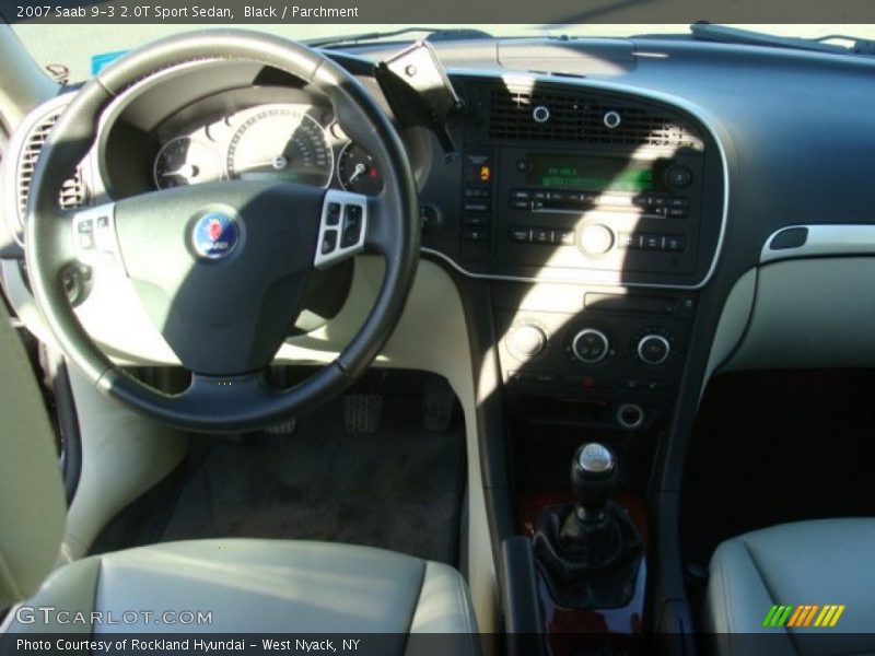 Black / Parchment 2007 Saab 9-3 2.0T Sport Sedan