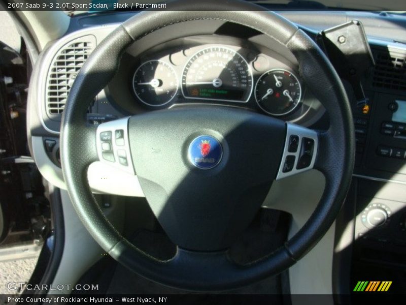 Black / Parchment 2007 Saab 9-3 2.0T Sport Sedan