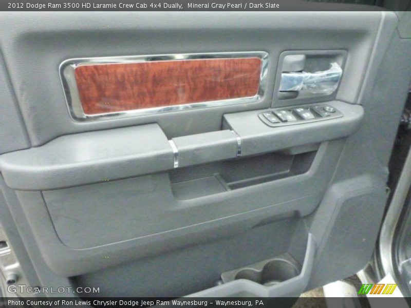 Mineral Gray Pearl / Dark Slate 2012 Dodge Ram 3500 HD Laramie Crew Cab 4x4 Dually