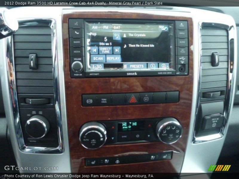 Mineral Gray Pearl / Dark Slate 2012 Dodge Ram 3500 HD Laramie Crew Cab 4x4 Dually