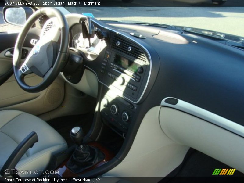 Black / Parchment 2007 Saab 9-3 2.0T Sport Sedan