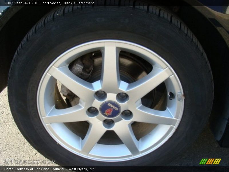 Black / Parchment 2007 Saab 9-3 2.0T Sport Sedan