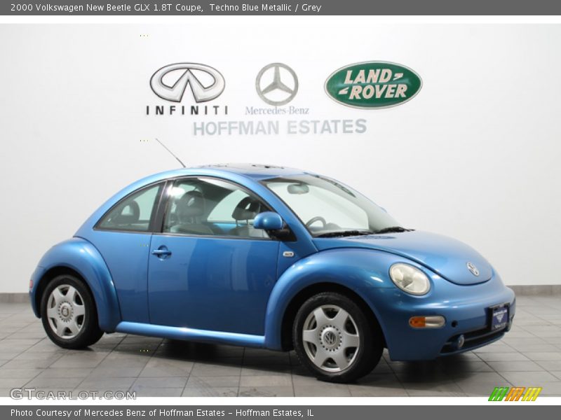 Techno Blue Metallic / Grey 2000 Volkswagen New Beetle GLX 1.8T Coupe