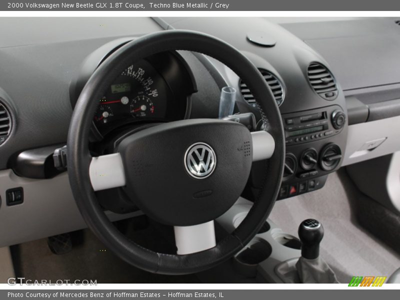Techno Blue Metallic / Grey 2000 Volkswagen New Beetle GLX 1.8T Coupe