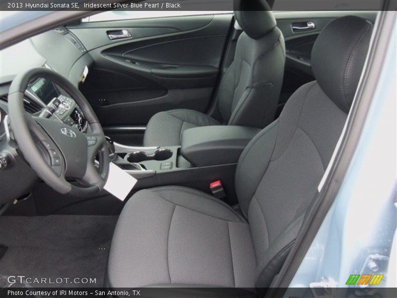 Iridescent Silver Blue Pearl / Black 2013 Hyundai Sonata SE