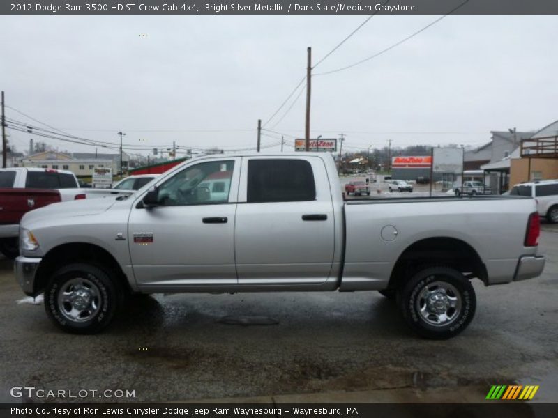 Bright Silver Metallic / Dark Slate/Medium Graystone 2012 Dodge Ram 3500 HD ST Crew Cab 4x4