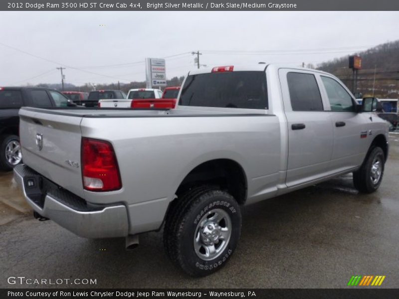 Bright Silver Metallic / Dark Slate/Medium Graystone 2012 Dodge Ram 3500 HD ST Crew Cab 4x4