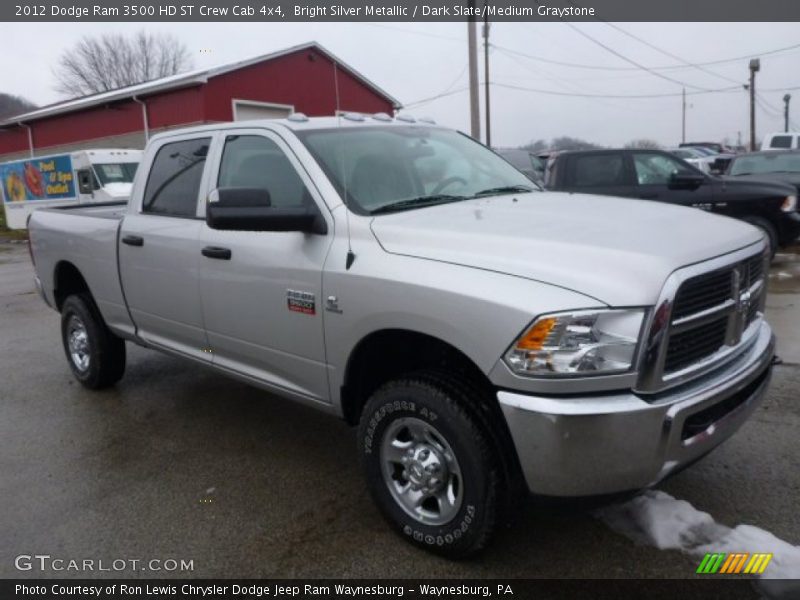 Bright Silver Metallic / Dark Slate/Medium Graystone 2012 Dodge Ram 3500 HD ST Crew Cab 4x4