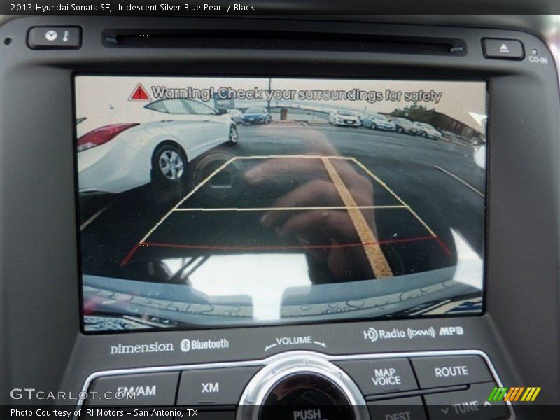 Iridescent Silver Blue Pearl / Black 2013 Hyundai Sonata SE