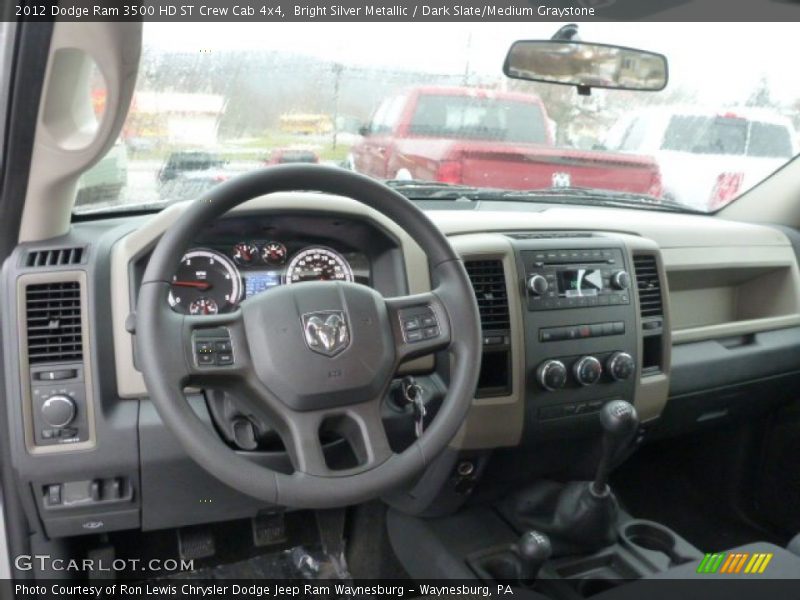 Bright Silver Metallic / Dark Slate/Medium Graystone 2012 Dodge Ram 3500 HD ST Crew Cab 4x4