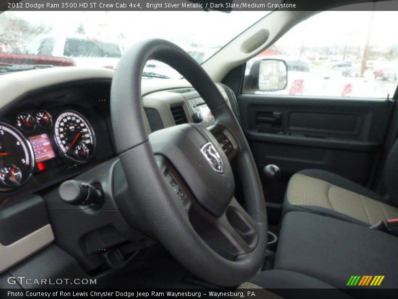 Bright Silver Metallic / Dark Slate/Medium Graystone 2012 Dodge Ram 3500 HD ST Crew Cab 4x4