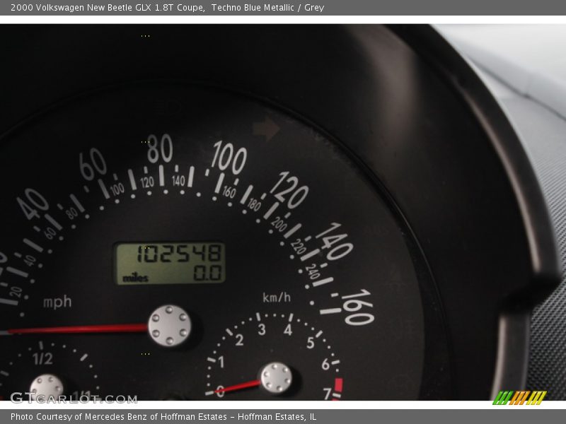 Techno Blue Metallic / Grey 2000 Volkswagen New Beetle GLX 1.8T Coupe