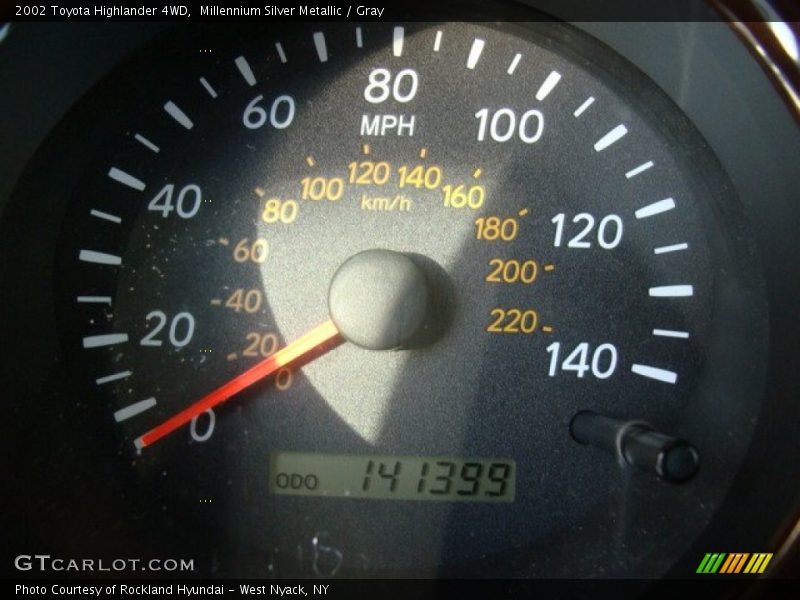 Millennium Silver Metallic / Gray 2002 Toyota Highlander 4WD