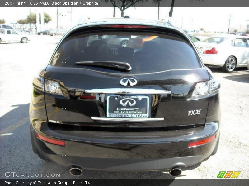 Black Obsidian / Graphite 2007 Infiniti FX 35 AWD