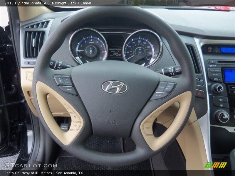 Midnight Black / Camel 2013 Hyundai Sonata GLS