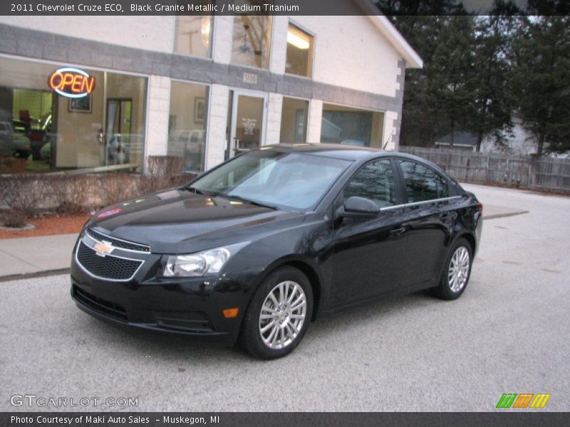Black Granite Metallic / Medium Titanium 2011 Chevrolet Cruze ECO