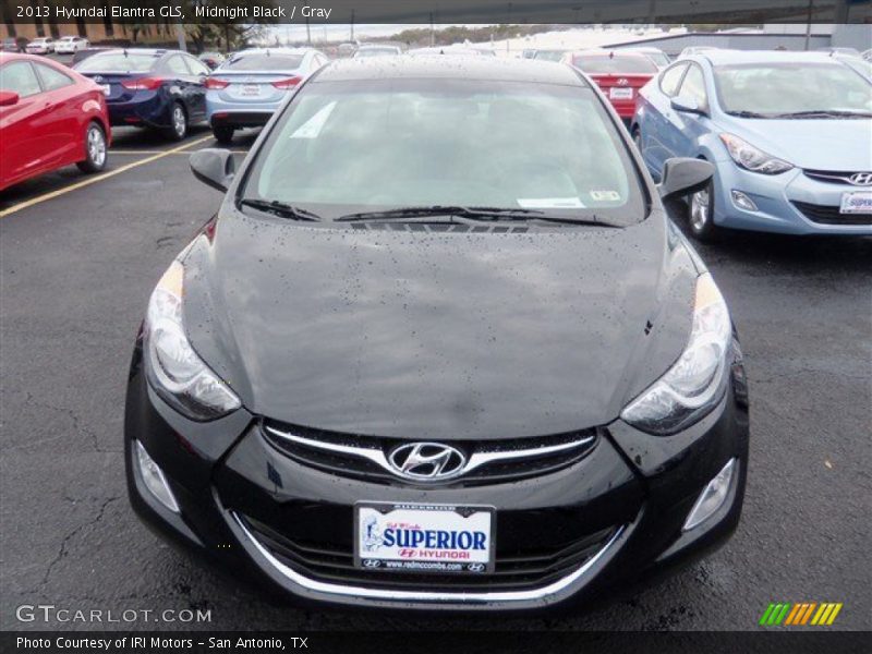 Midnight Black / Gray 2013 Hyundai Elantra GLS